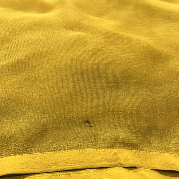 Kurta kameez pants off shoulder, mustard yellow white lace long sleeve - Picture 13 of 14